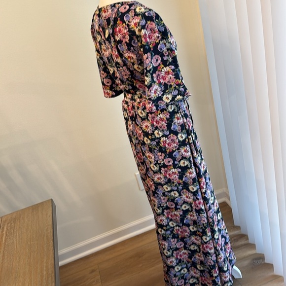 NWOT Bobeau Floral Print Maxi Wrap Dress - Picture 10 of 10